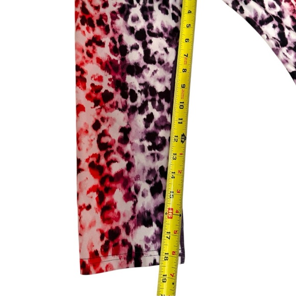 Fila Women's Pink and Purple Leopard Print Leggings Size Medium - Picture 7 of 8